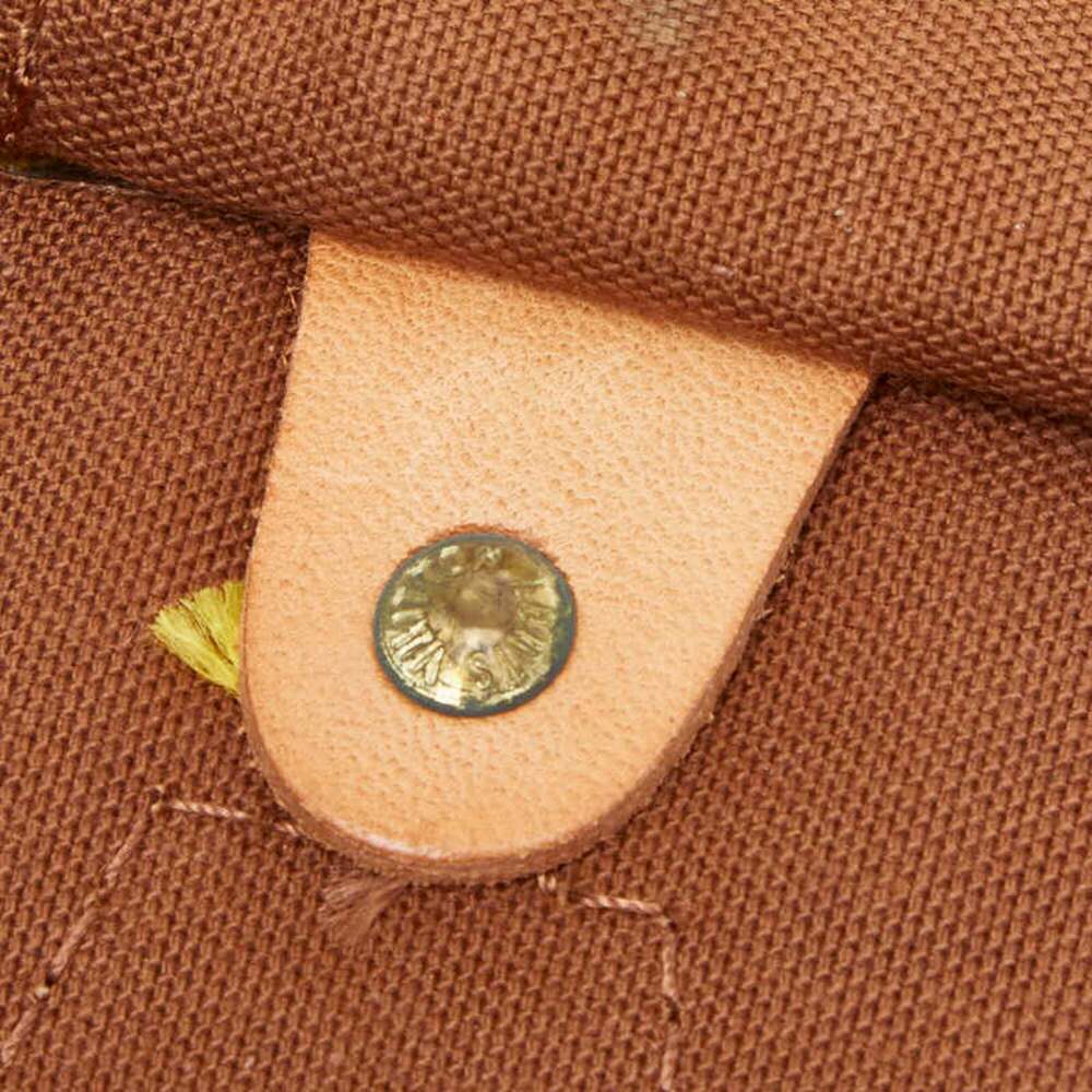 LOUIS VUITTON Authentic Brown Monogram Leather Speedy 40 Boston Bag - Picture 8 of 12